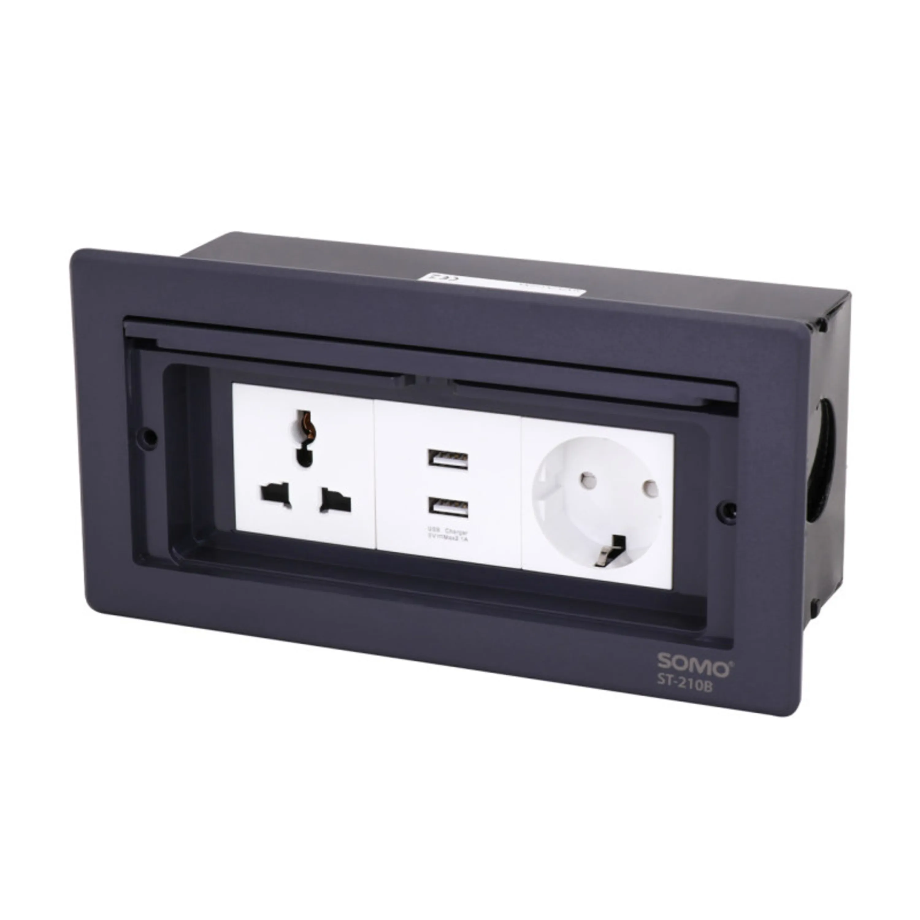 پریز توکار سومو SOMO دارای پورت USB مدل ST-210B پریز توکار سومو SOMO دارای پورت USB مدل ST-210B