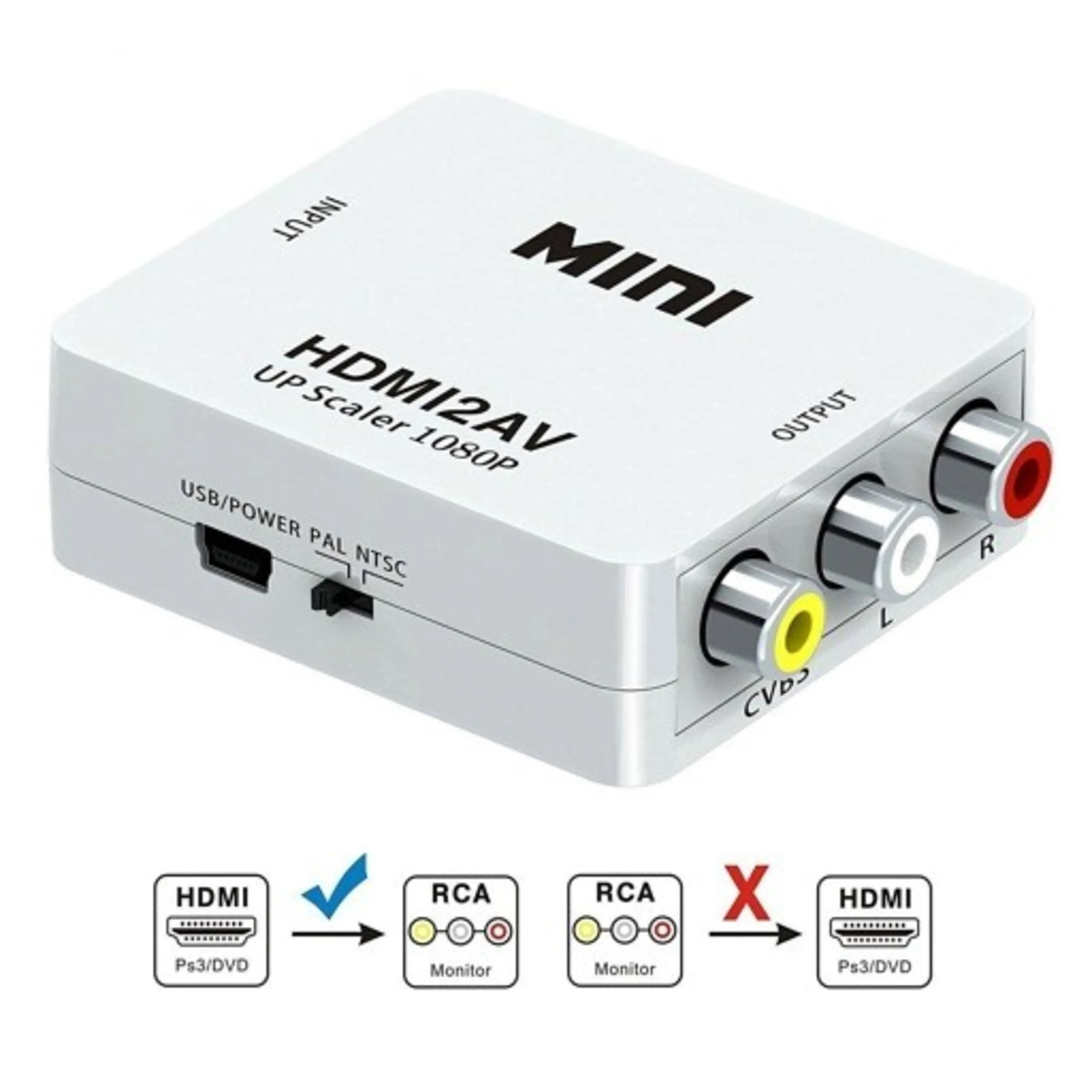 مبدل HDMI به AV مدل Mini