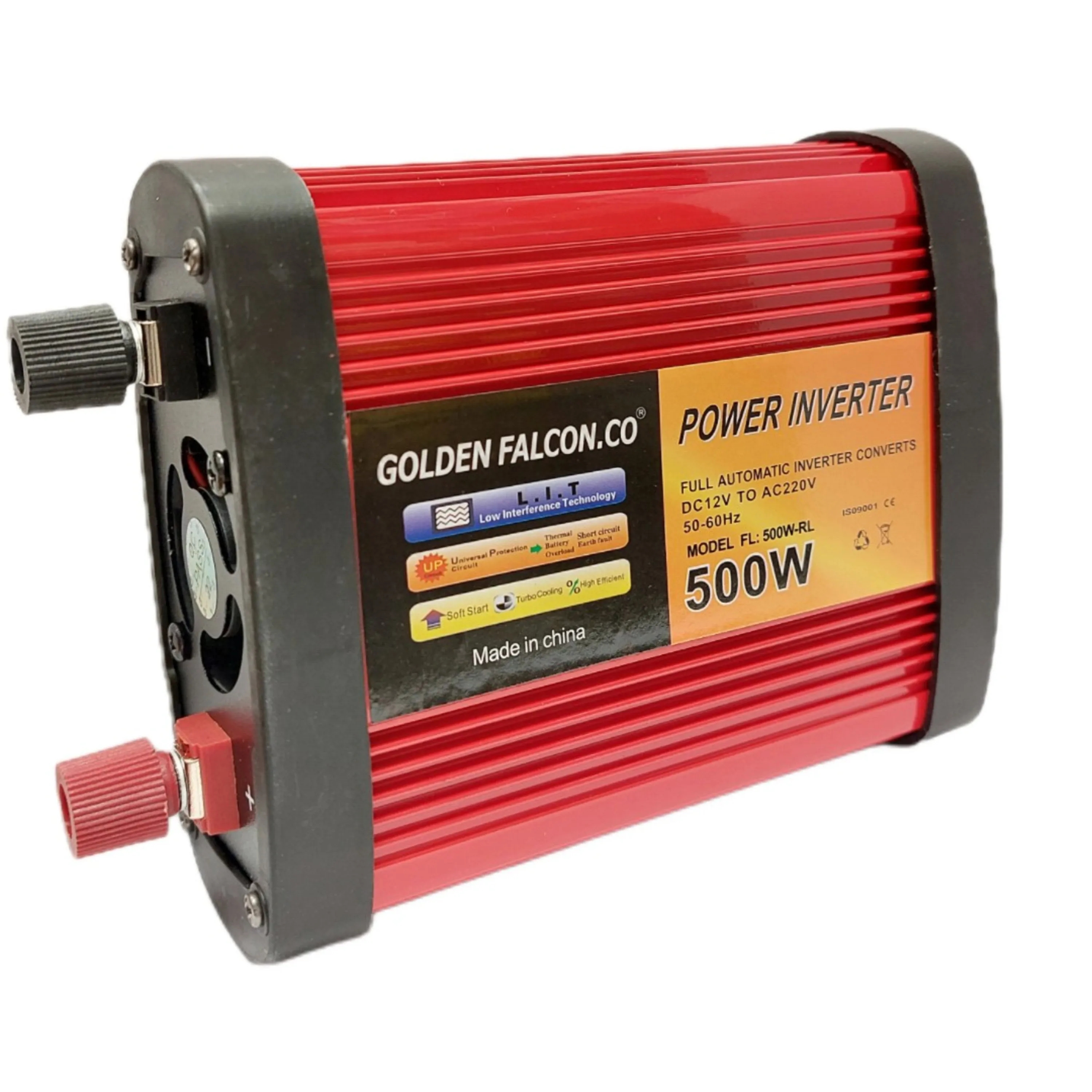 اینورتر 12 ولت به 220 ولت  500 وات مدل GOLDEN FALCON اینورتر 12 ولت به 220 ولت  500 وات مدل GOLDEN FALCON