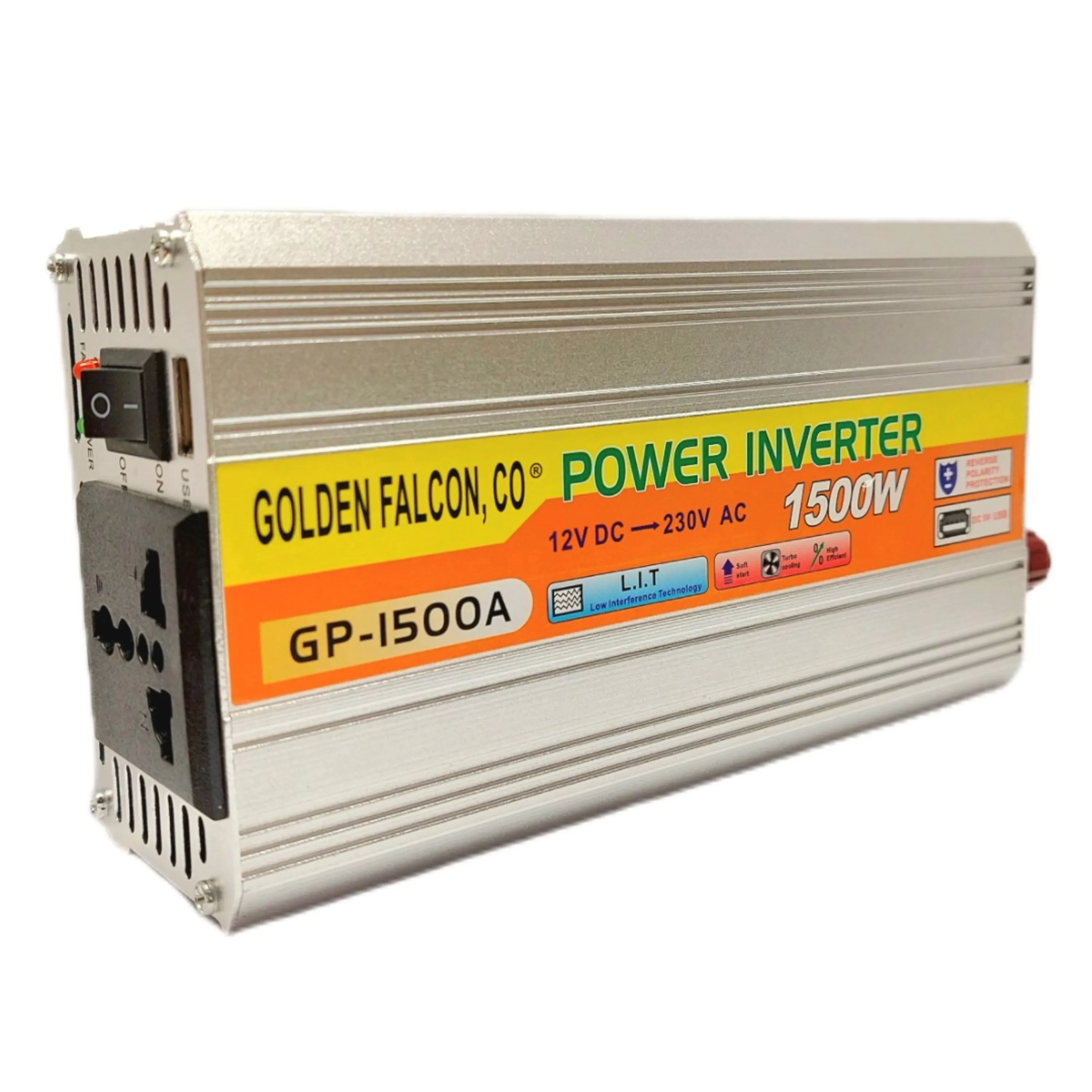 اینورتر 12 ولت به 220 ولت 1500 وات مدل GOLDEN FALCON