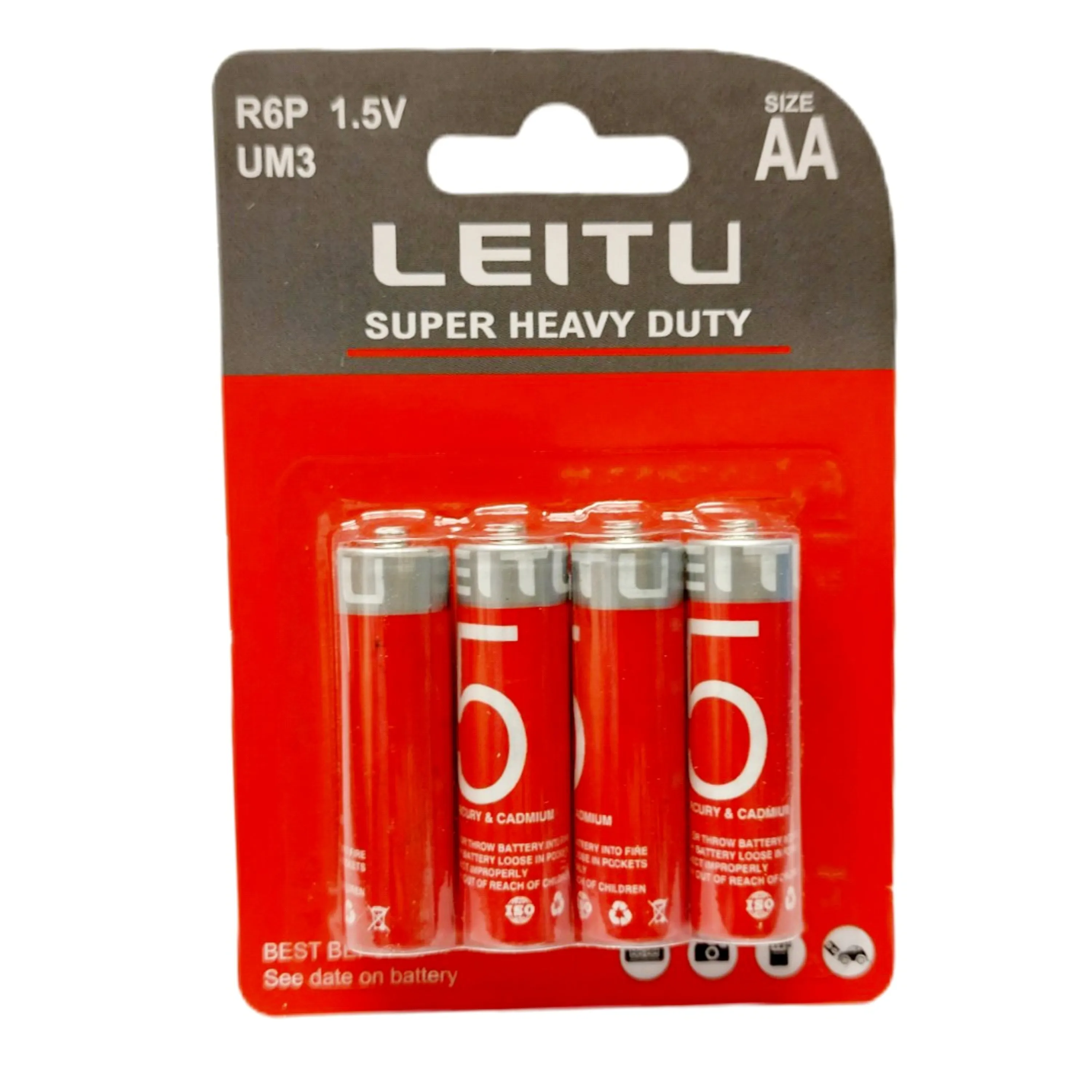 باتری قلمی لیتو LEITU مدل Super Heavy Duty بسته 4 عددی باتری قلمی لیتو LEITU مدل Super Heavy Duty بسته 4 عددی