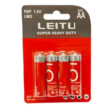 باتری قلمی لیتو LEITU مدل Super Heavy Duty بسته 4 عددی