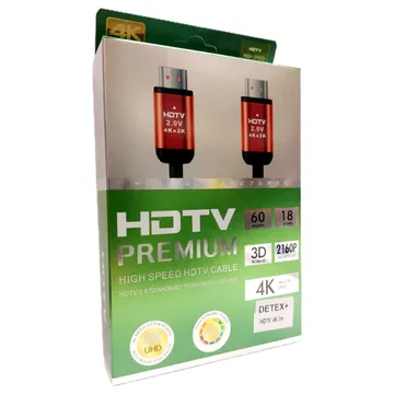 کابل HDMI با کیفیت 4K برند DETEX+ (به طول 3 متر)