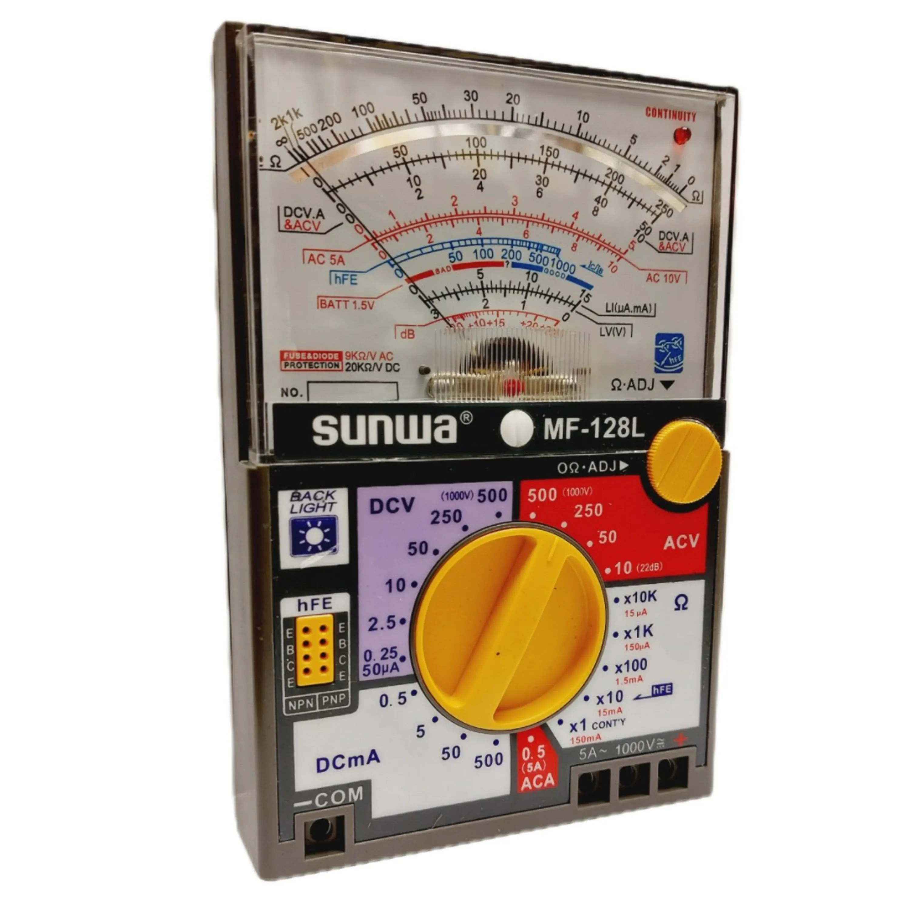 مولتی متر عقربه ای اصلی مدل MF-128L برند SUNWA