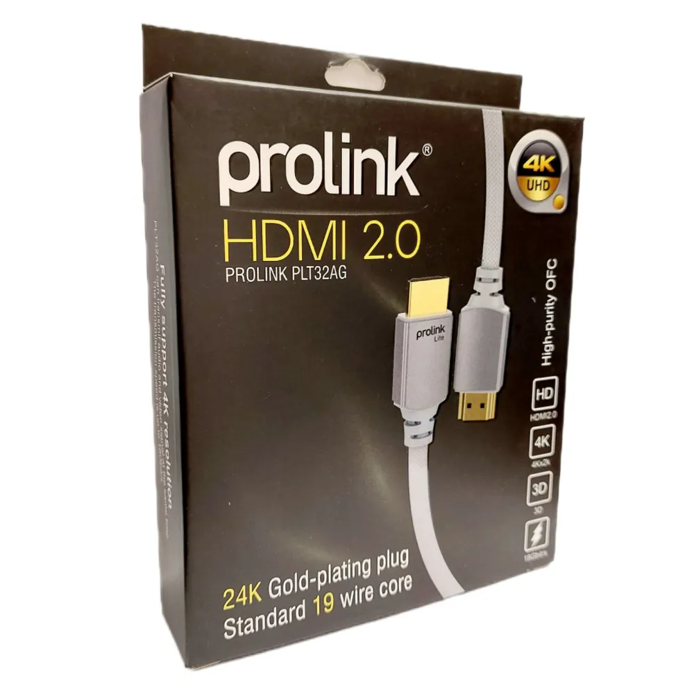کابل HDMI کیفیت 4K نسخه 2.0 مدل PROLINK  طول 3 متر
