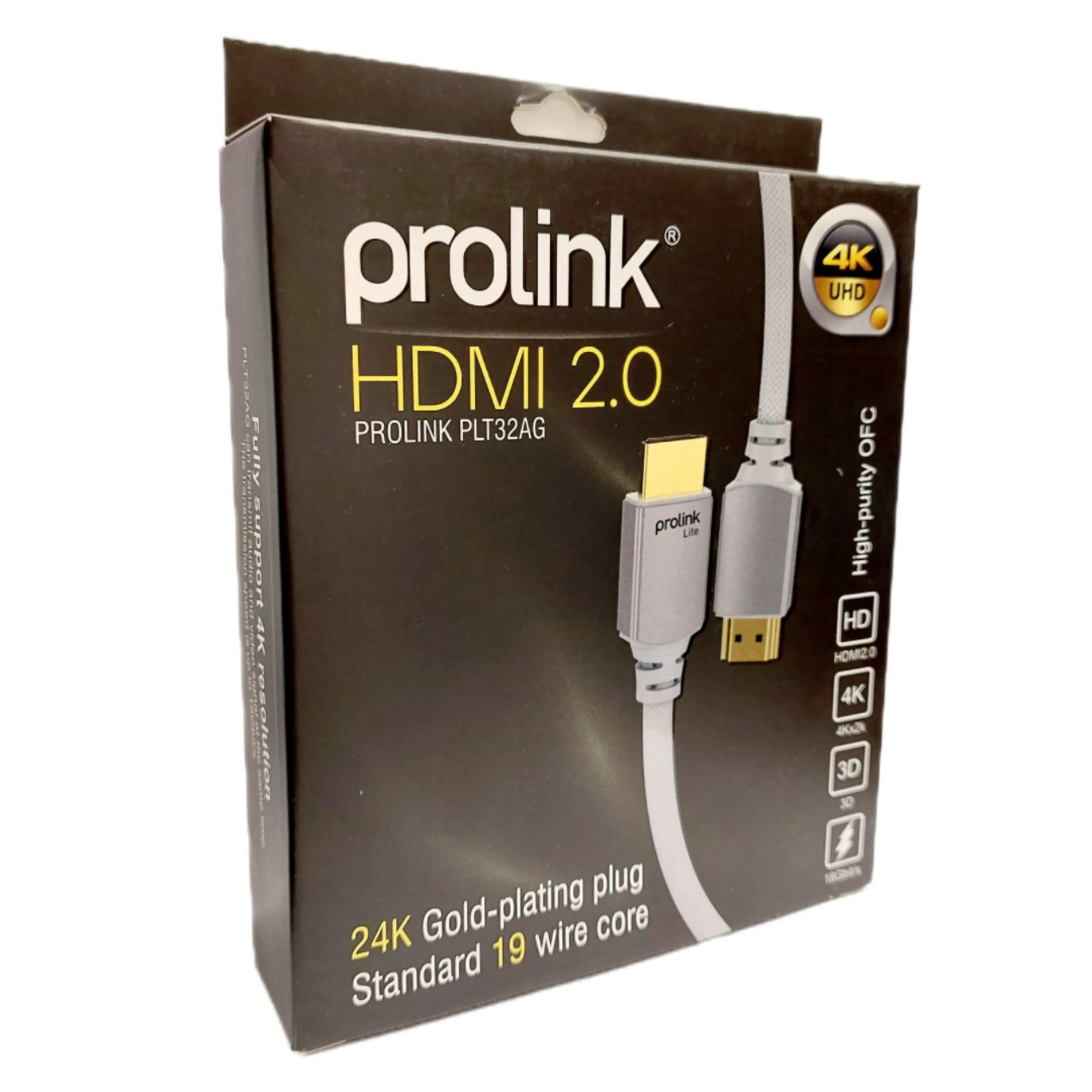 کابل HDMI کیفیت 4K نسخه 2.0 مدل PROLINK  طول 3 متر کابل HDMI کیفیت 4K نسخه 2.0 مدل PROLINK  طول 3 متر