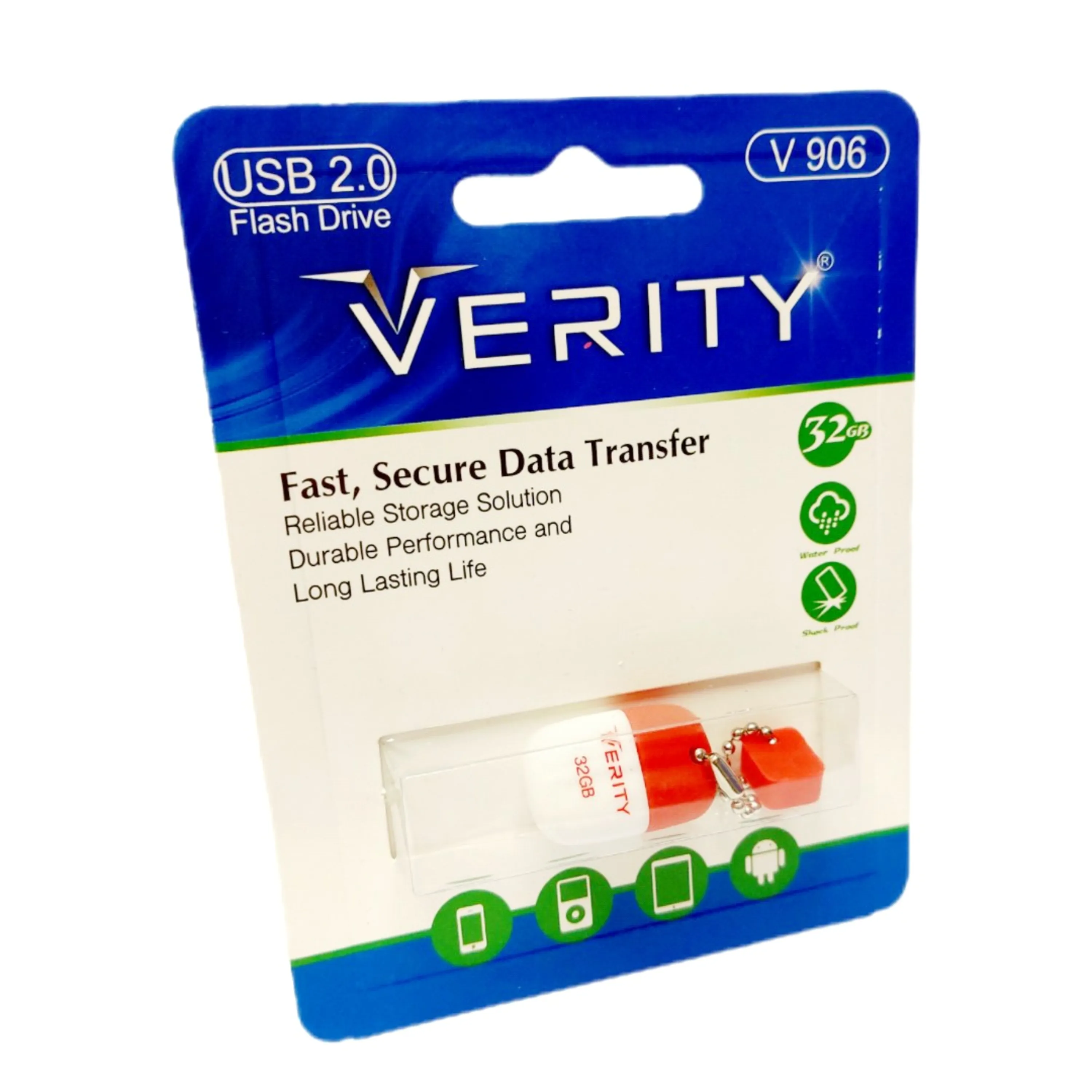 فلش مموری وریتی  V906 ظرفیت 32 گیگابایت|با گارانتی