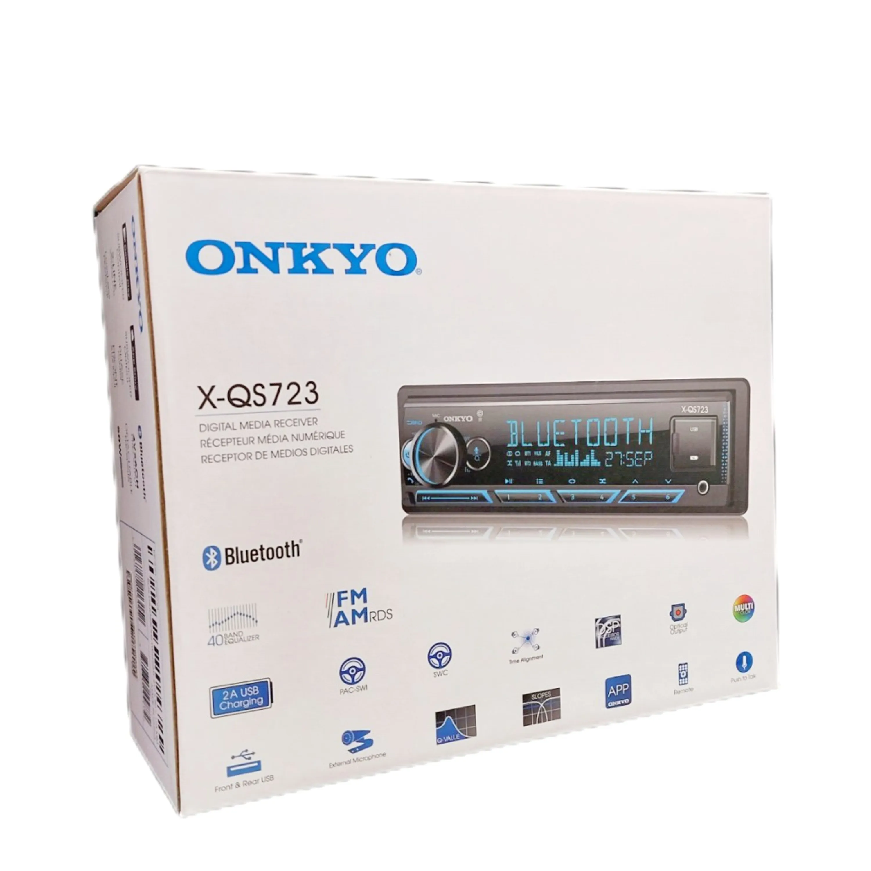پخش خودرو بلوتوثی ONKYO مدل X-QS723 با میکروفون پخش خودرو بلوتوثی ONKYO مدل X-QS723 با میکروفون