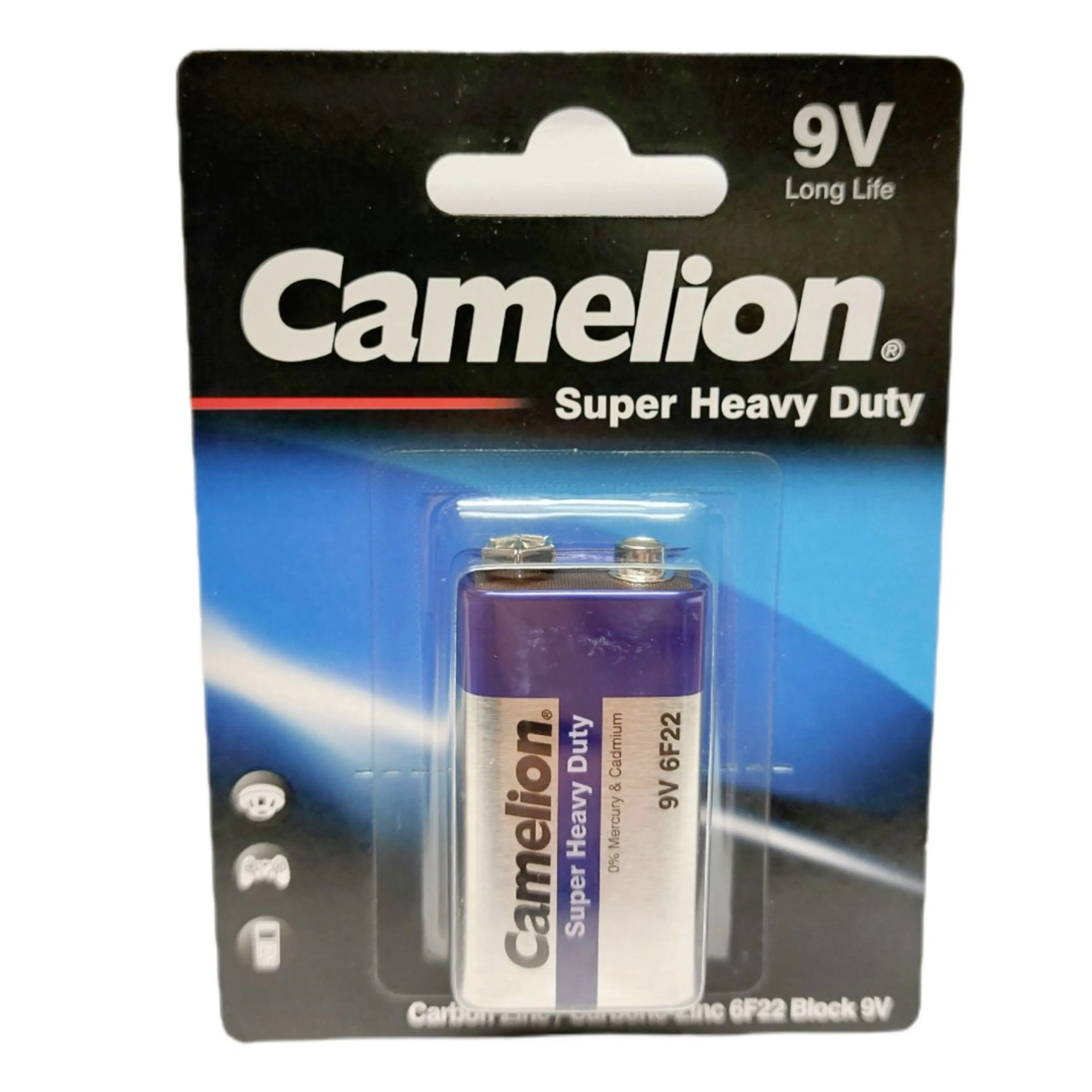 باتری کتابی کملیون 9ولت SUPER HEAVY