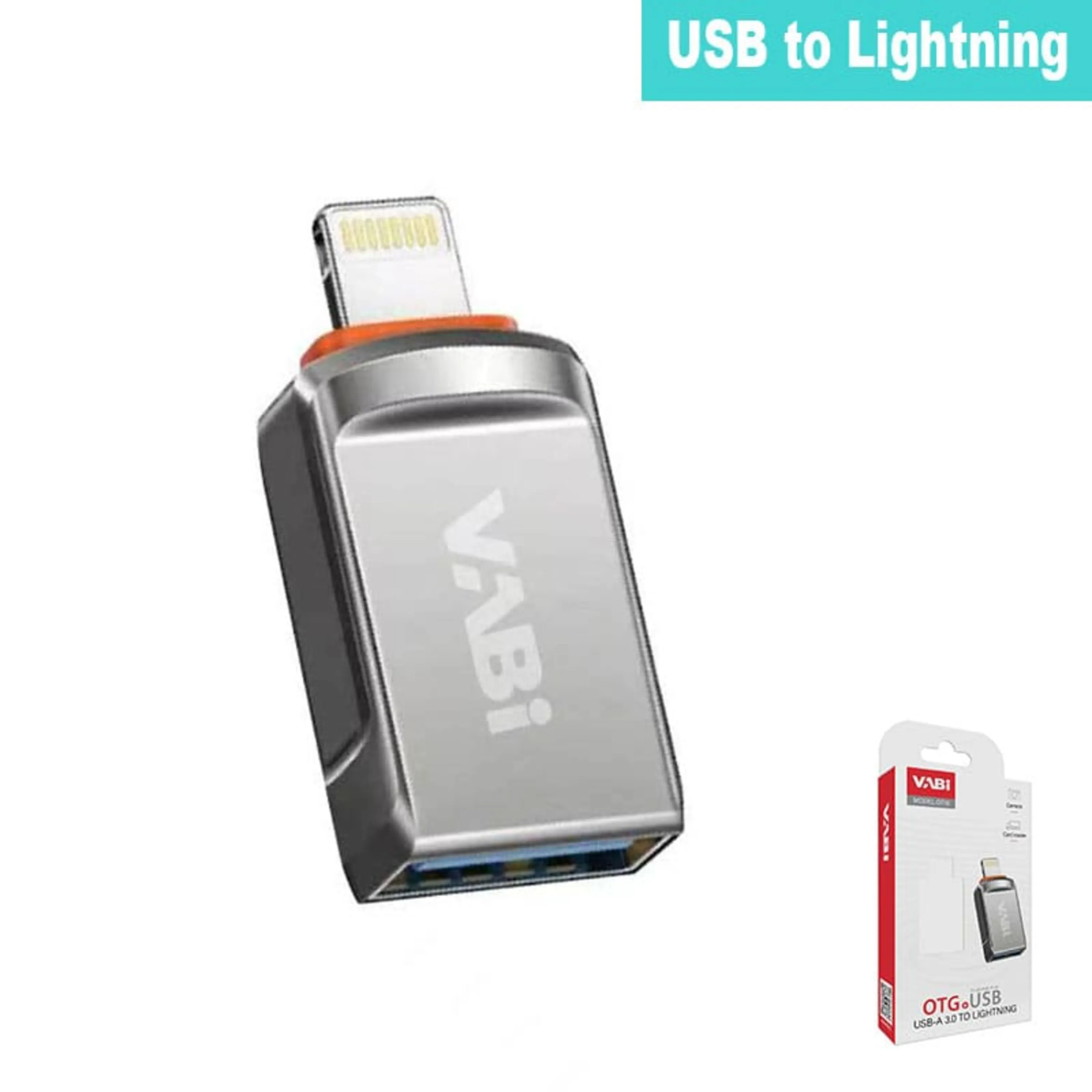 مبدل OTG اصلی USB به لایتینگ VABI OT10 مبدل OTG اصلی USB به لایتینگ VABI OT10