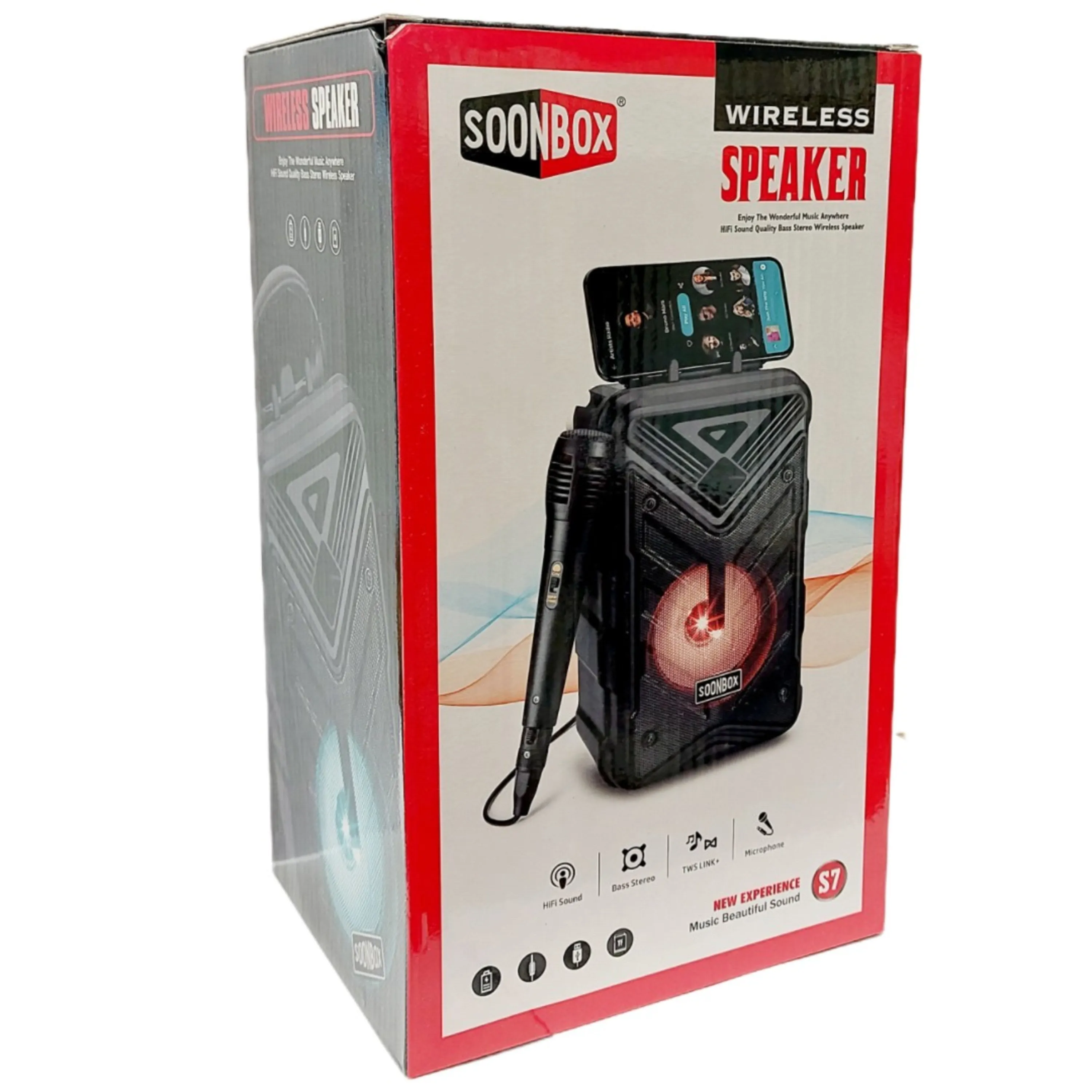 اسپیکر بلوتوثی قابل حمل | SOONBOX S7 اسپیکر بلوتوثی قابل حمل | SOONBOX S7
