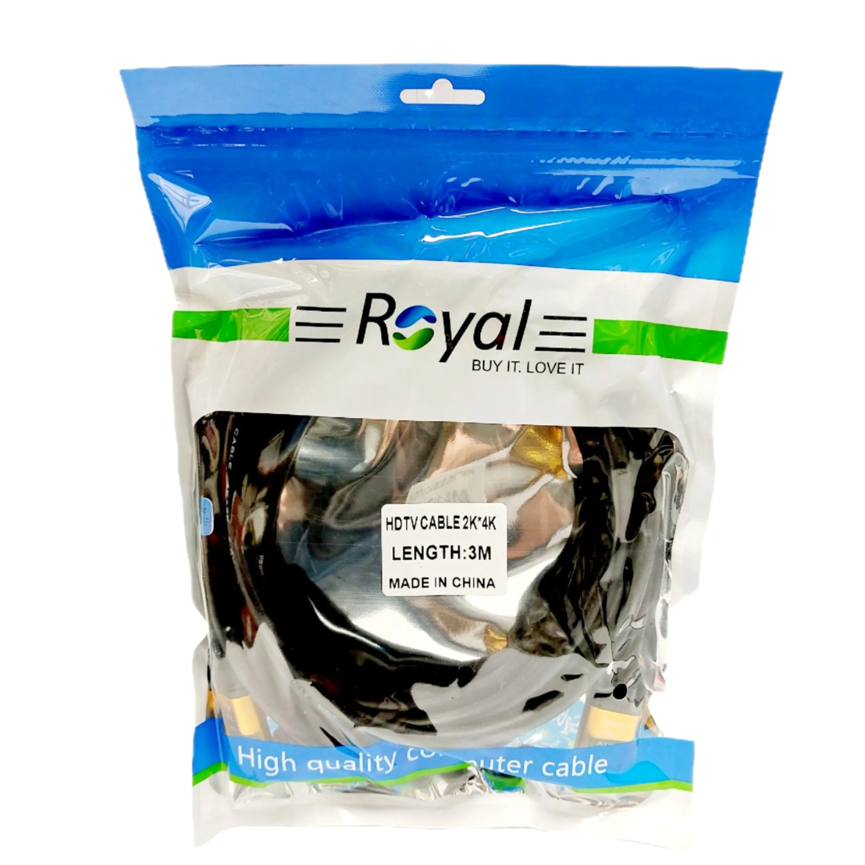 کابل HDMI کیفیت 4K ورژن 2.0 رویال 3متر  [ROYAL]