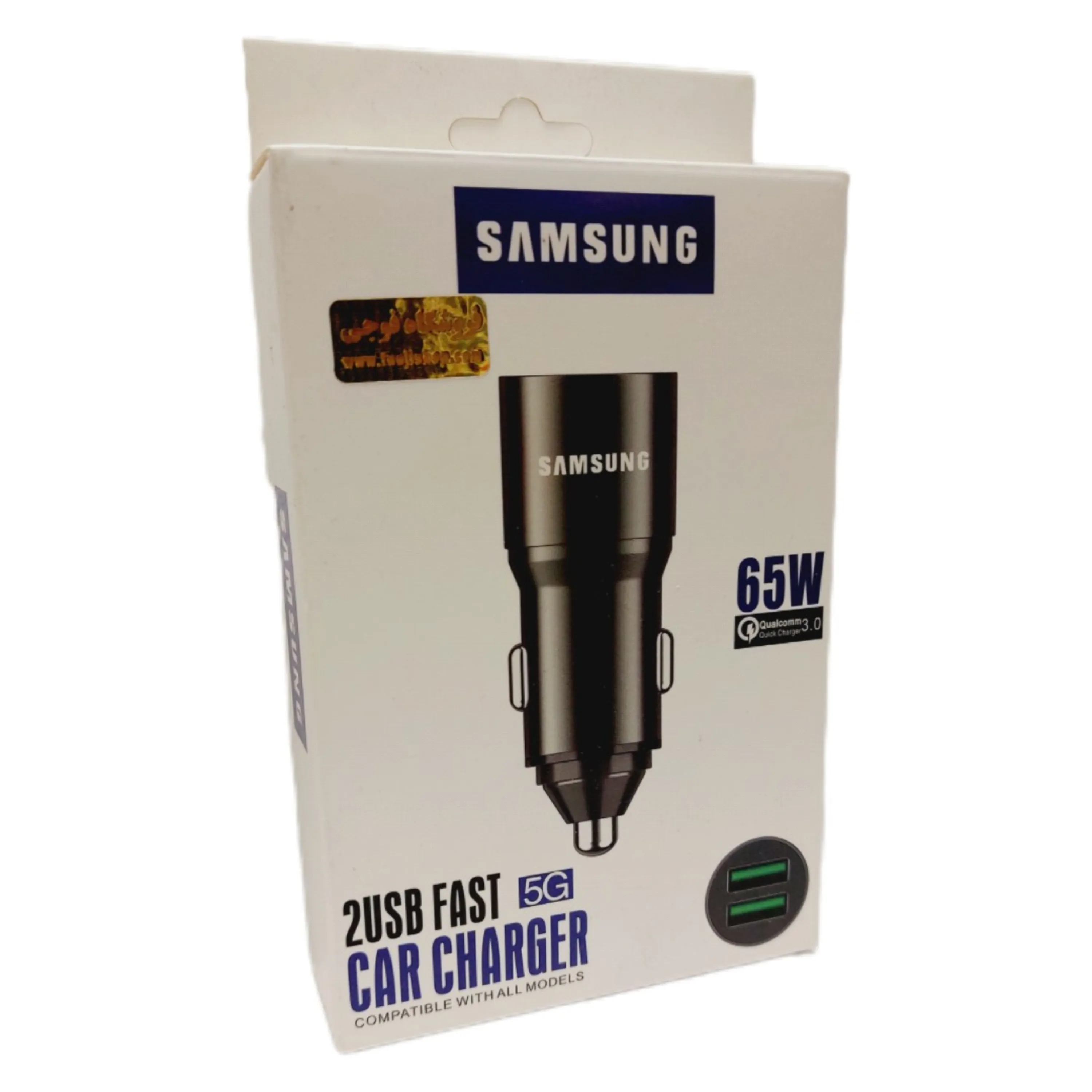 شارژر فندکی 2 پورت سامسونگ 65 وات SAMSUNG 5G