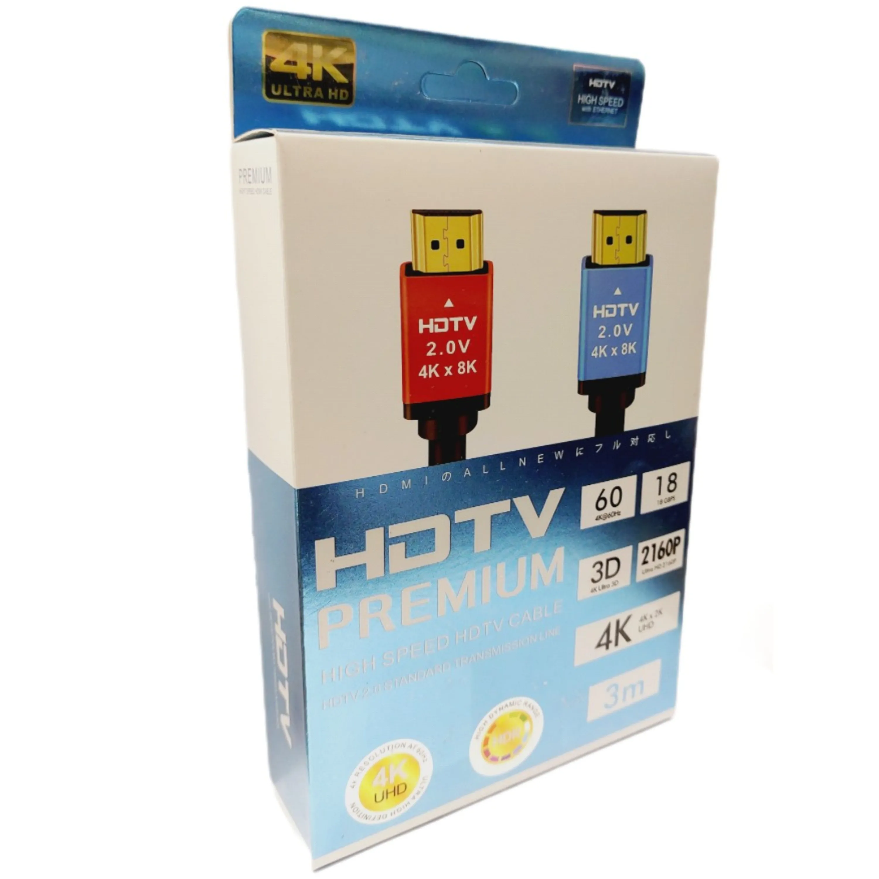 کابل HDMI کیفیت 4K طول 3.0 متر پریمیوم PREMIUM کابل HDMI کیفیت 4K طول 3.0 متر پریمیوم PREMIUM