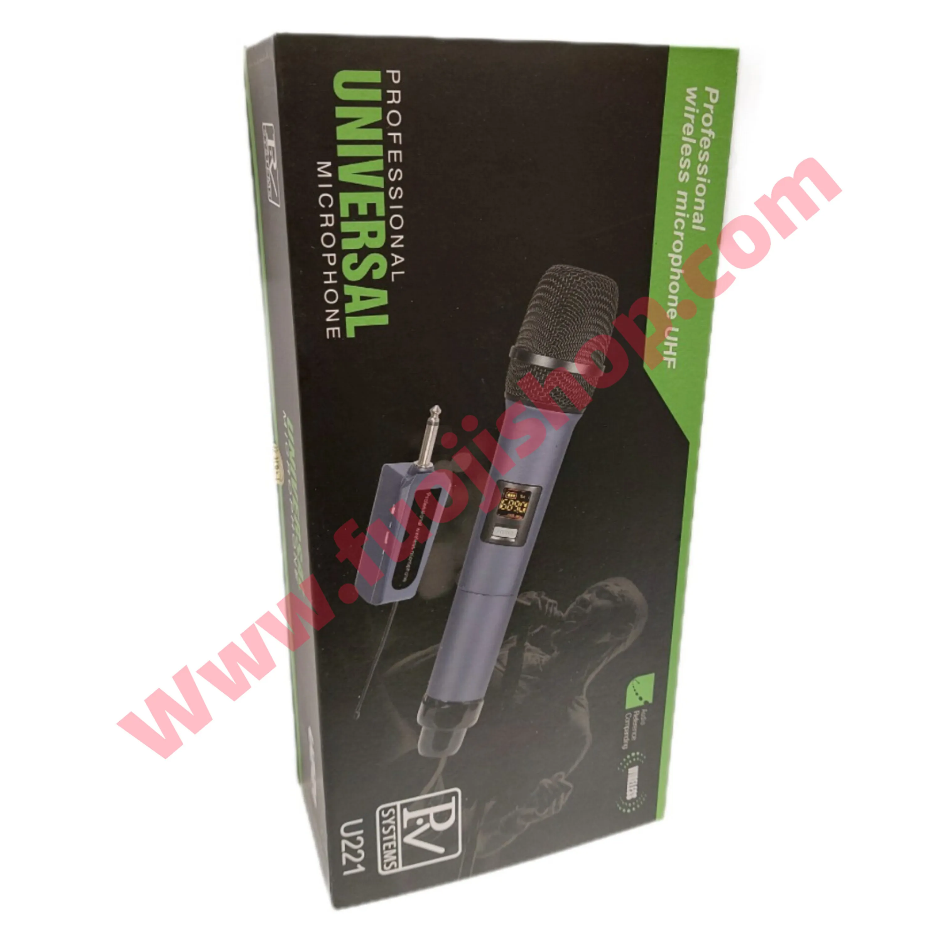 میکروفون دستی حرفه ای بیسیم با گیرنده شارژی U221 P.V میکروفون دستی حرفه ای بیسیم با گیرنده شارژی U221 P.V