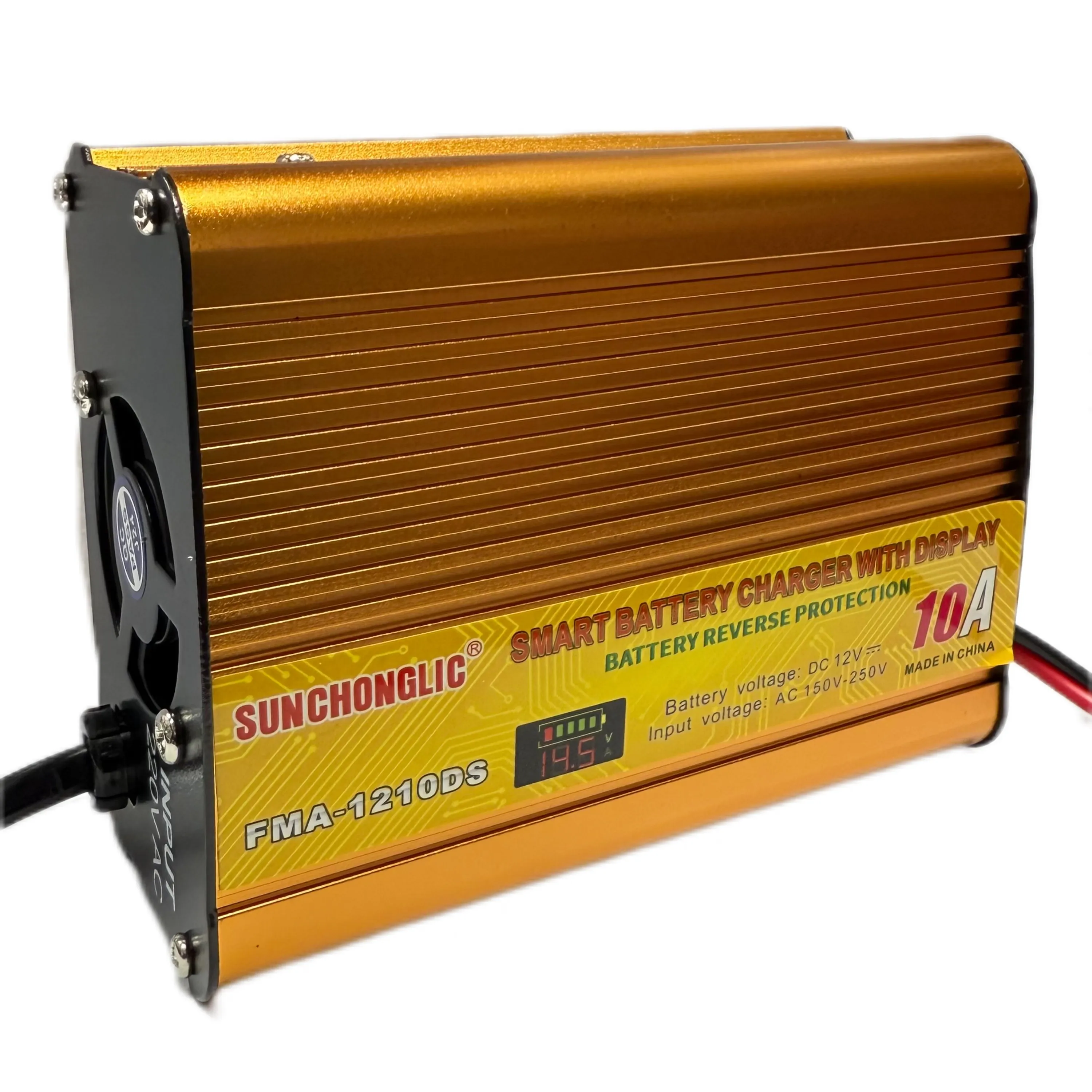 شارژر باتری 12 ولت 10 آمپر SUNCHONGLIC [قطع کن اتوماتیک]