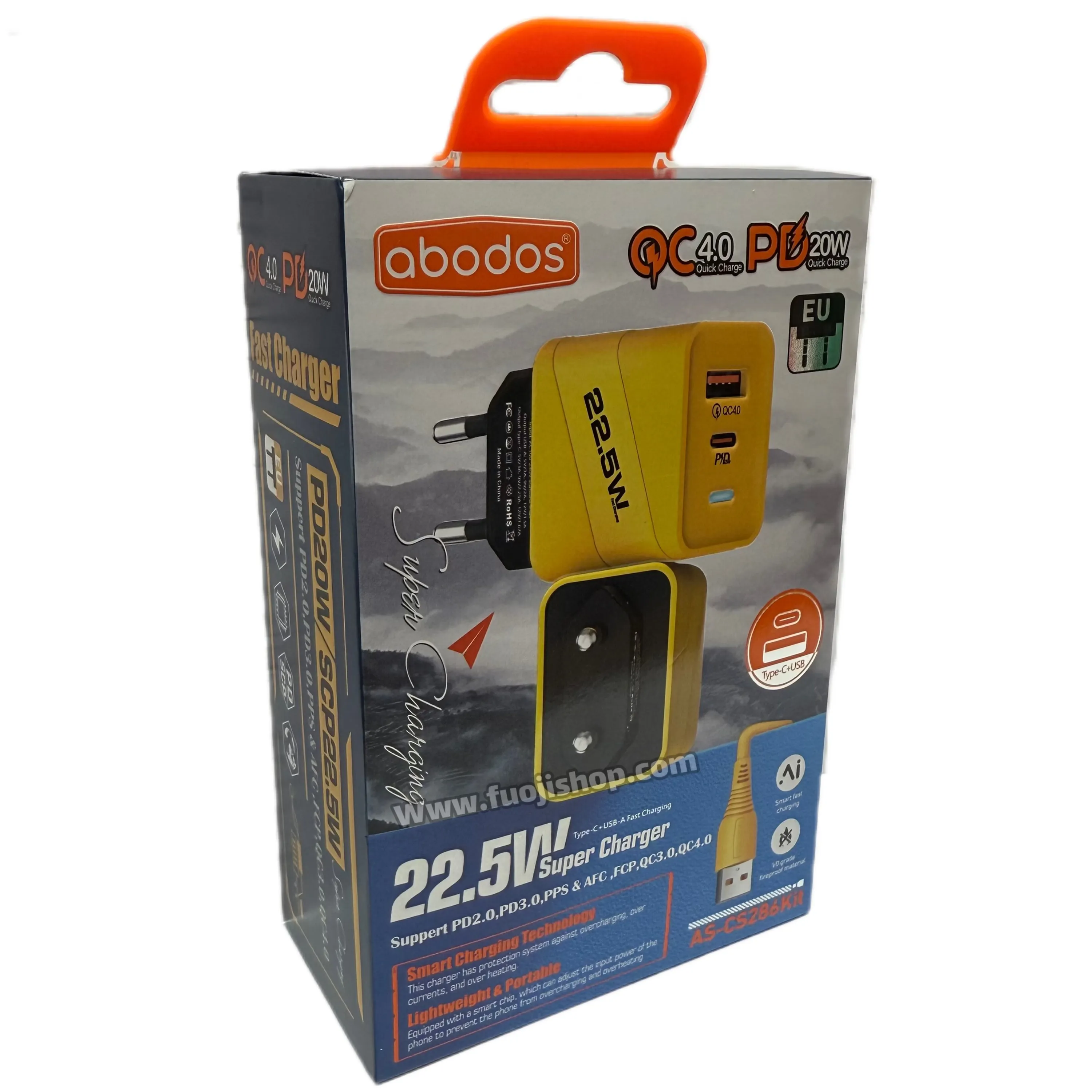 شارژر موبایل فست شارژ آبادوس AS-CS286Kit 22.5W