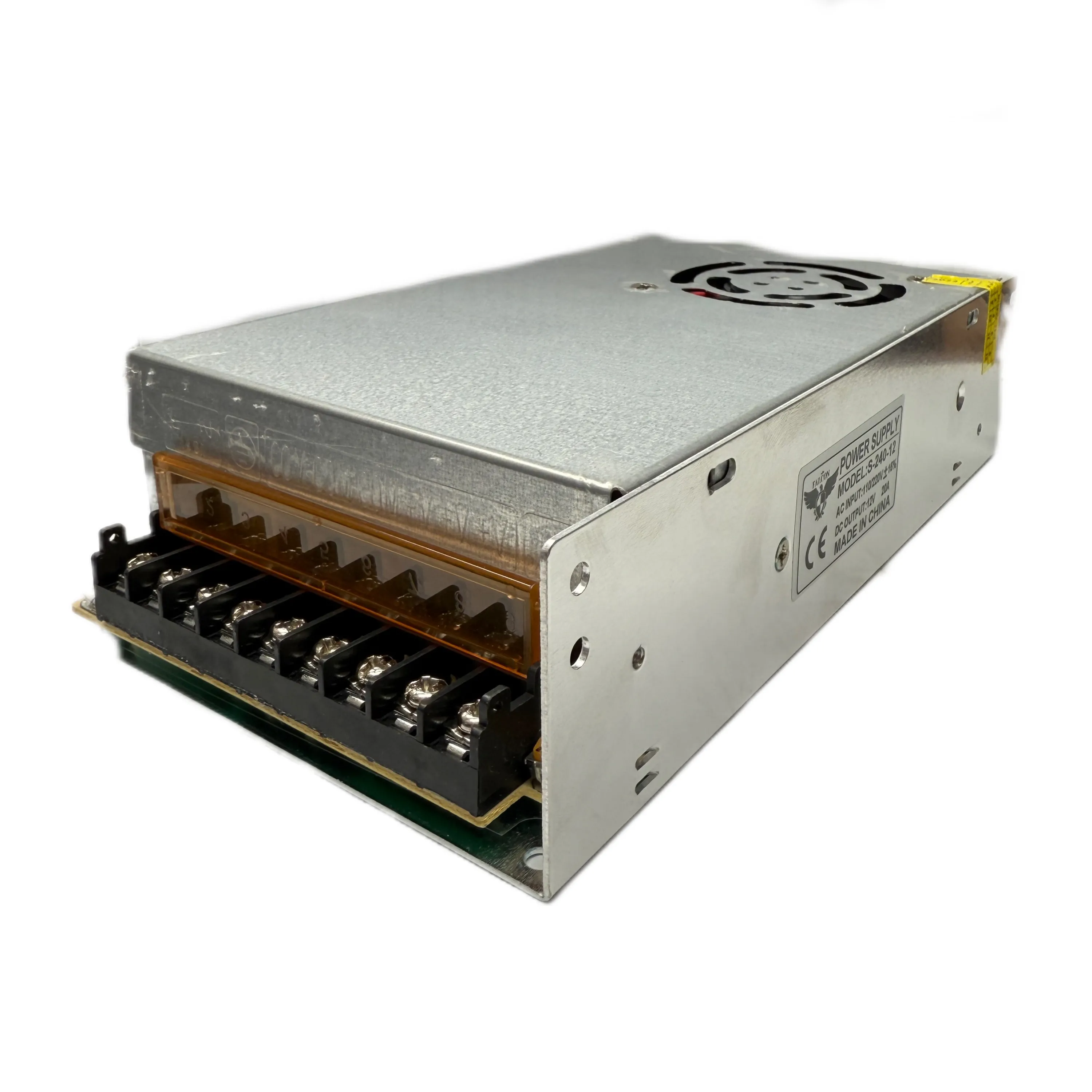 آداپتور 12 ولت 20 آمپر فلزی فن دار مدل S-240-12 فالکون FALCON آداپتور 12 ولت 20 آمپر فلزی فن دار مدل S-240-12 فالکون FALCON