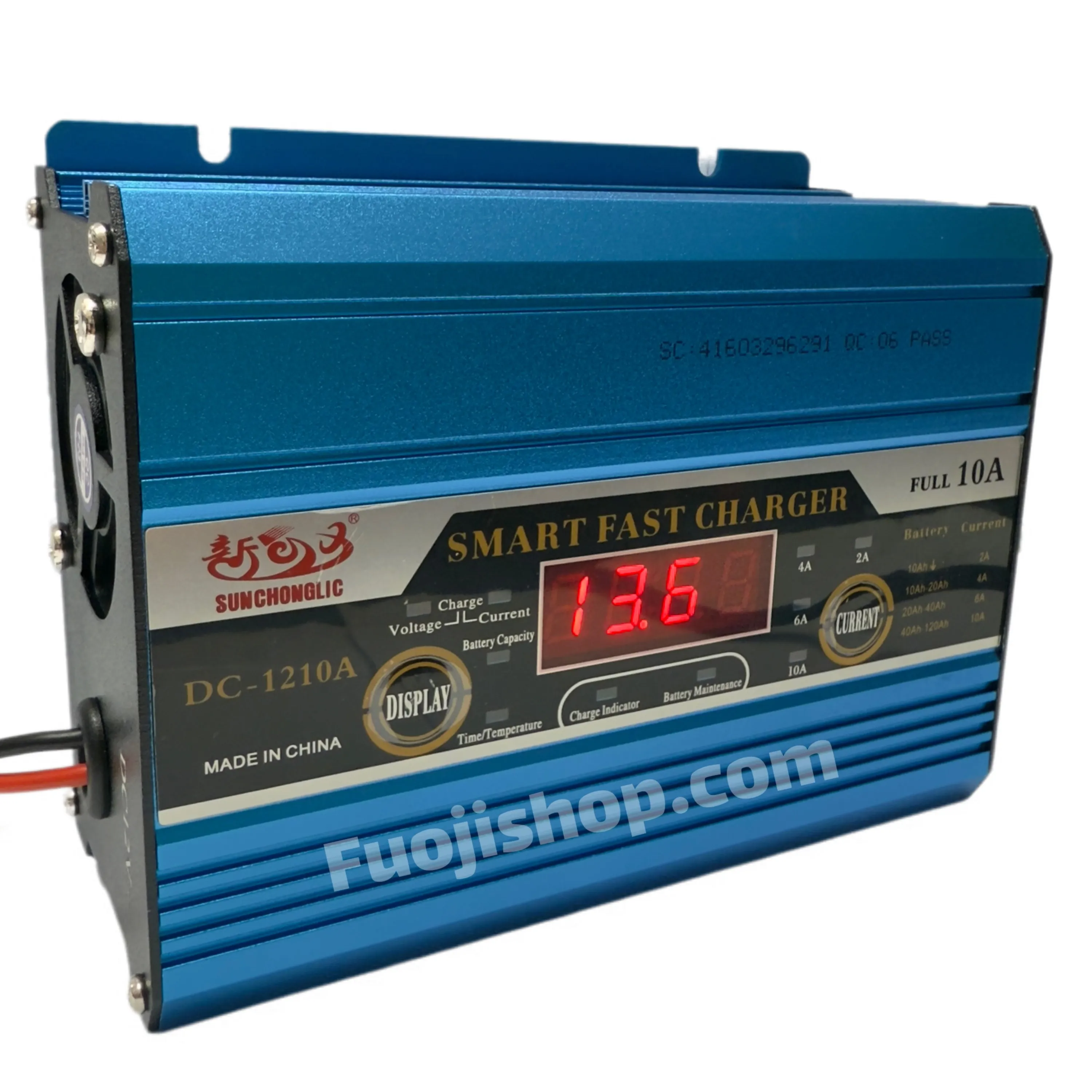 شارژر باتری 12 ولت 10 آمپر حرفه ای با قطع خودکار DC-1210A