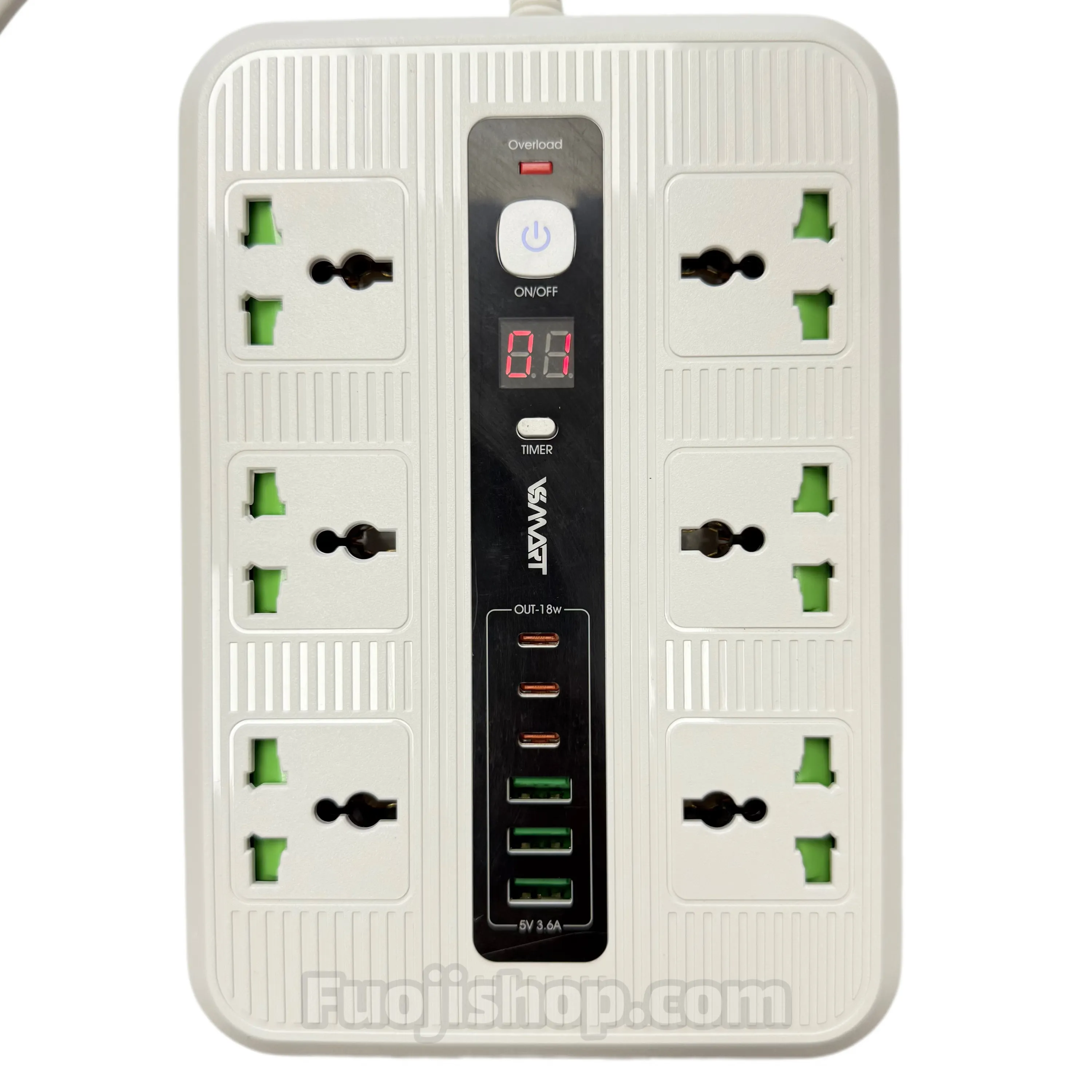 چندراهی برق تایمردار USB دار اسمارت SMART VS-330 چندراهی برق تایمردار USB دار اسمارت SMART VS-330