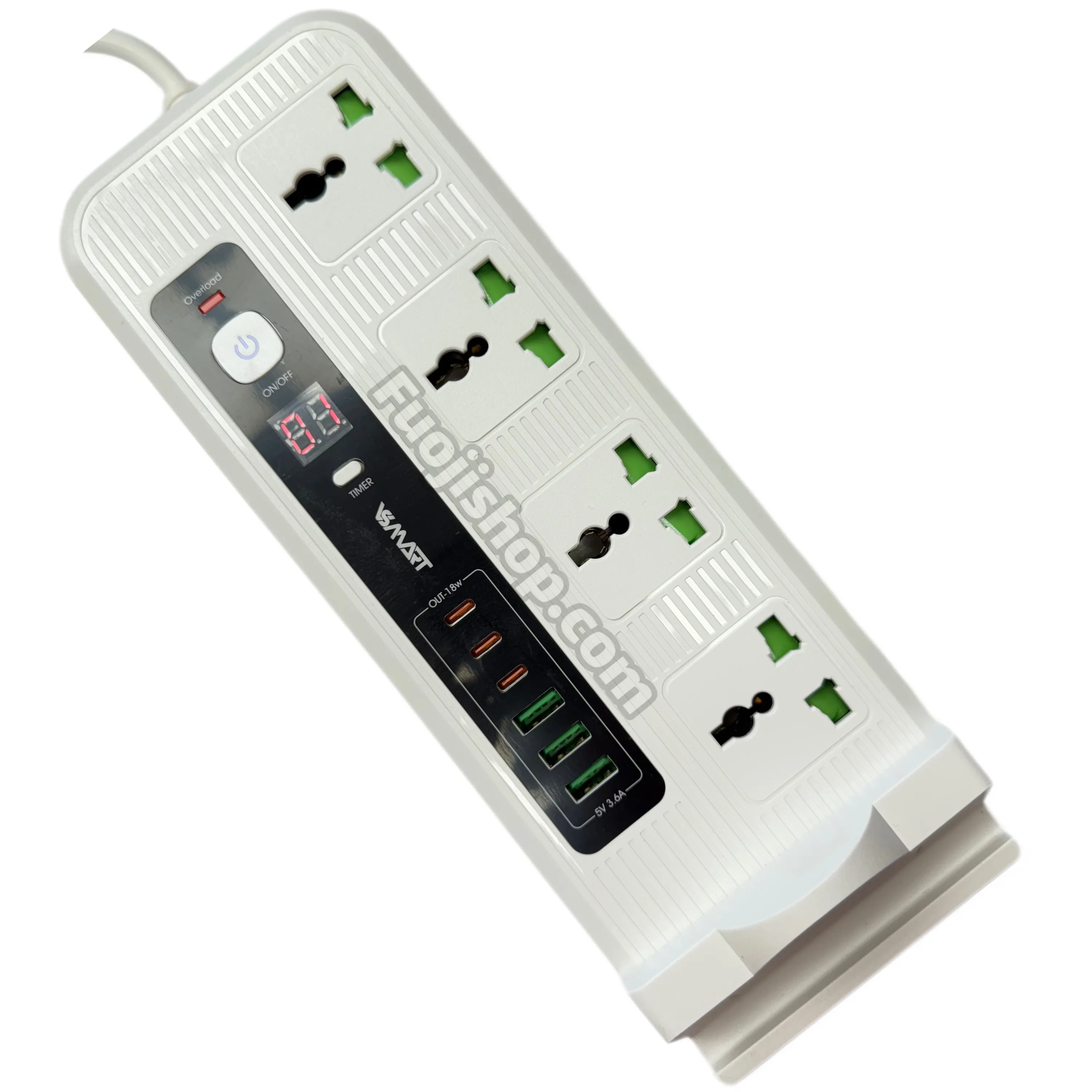 چهار راهی برق تایمردار VS-320 [TYPE-C+USB]