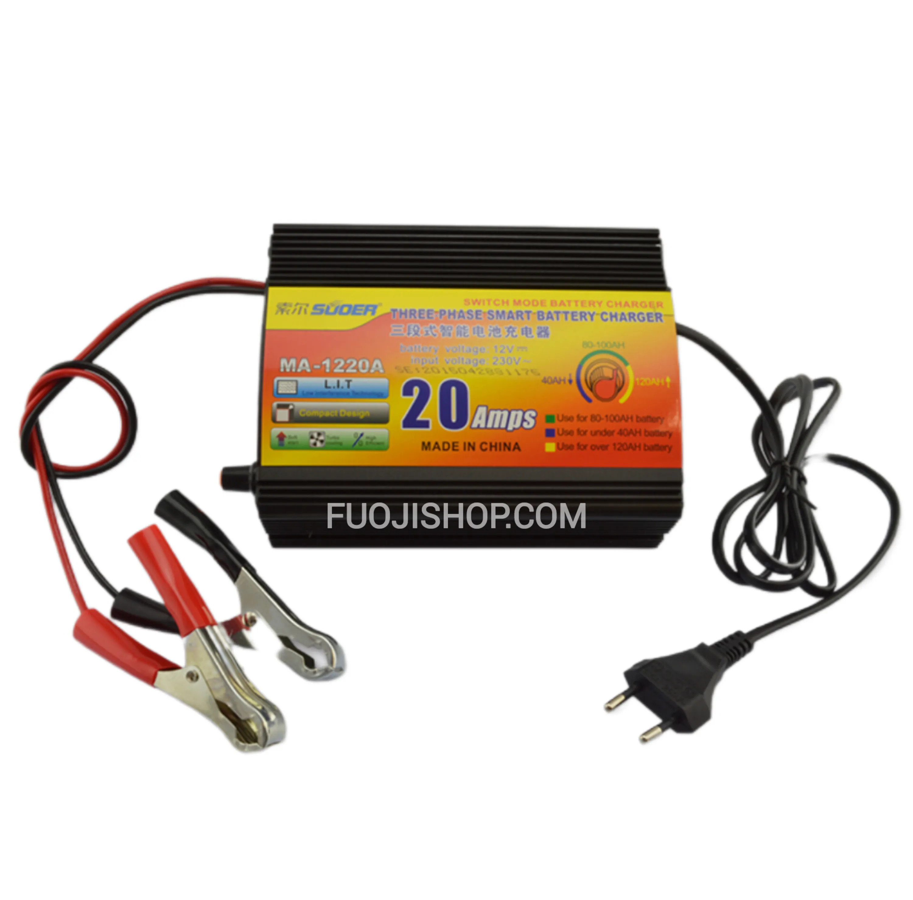 شارژر باتری 12 ولت 20 آمپر اتوماتیک MA-1220A SUOER