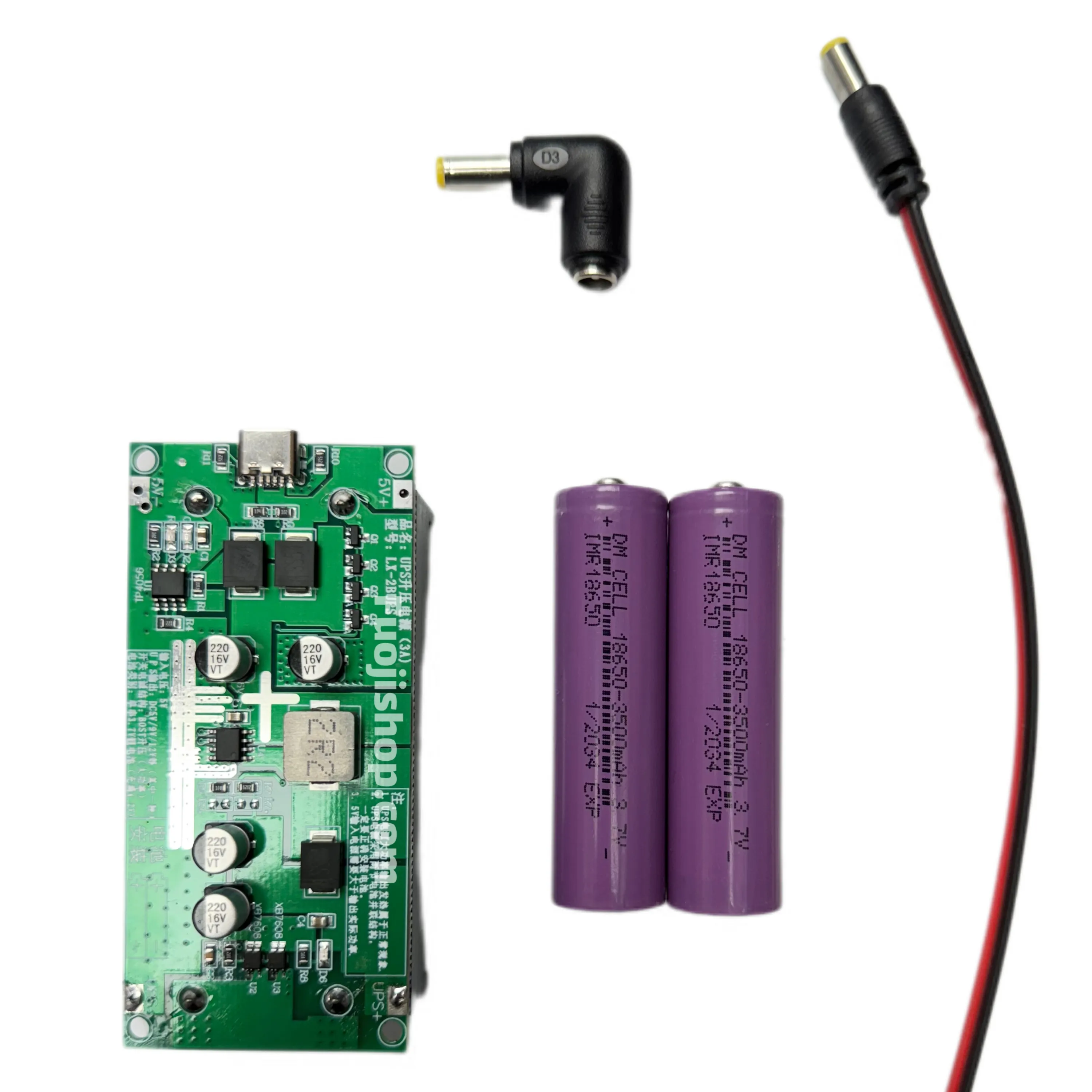 برد 9 ولتی UPS با باتری 18650 مخصوص کارتخوان و مودم مدل LX-2BUPS