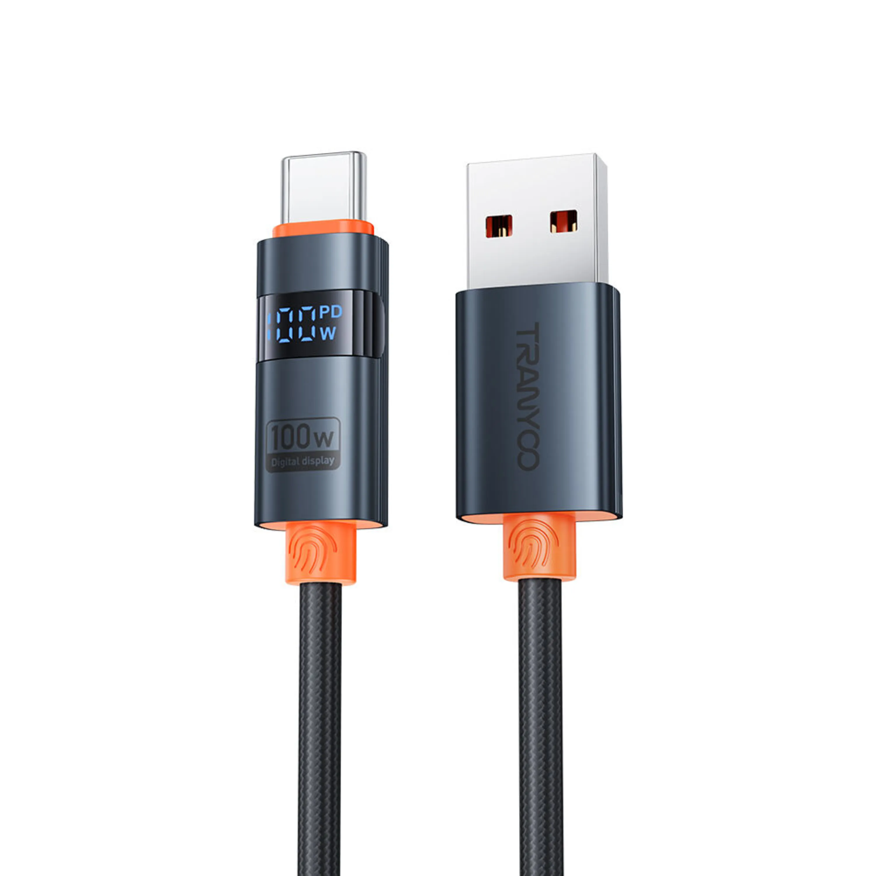 کابل شارژ USB به تایپ سی ترانیو AC-6 TRANYOO 100W