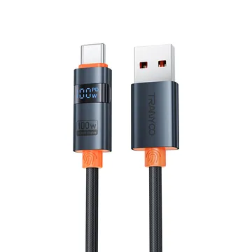 کابل شارژ USB به تایپ سی ترانیو AC-6 TRANYOO 100W