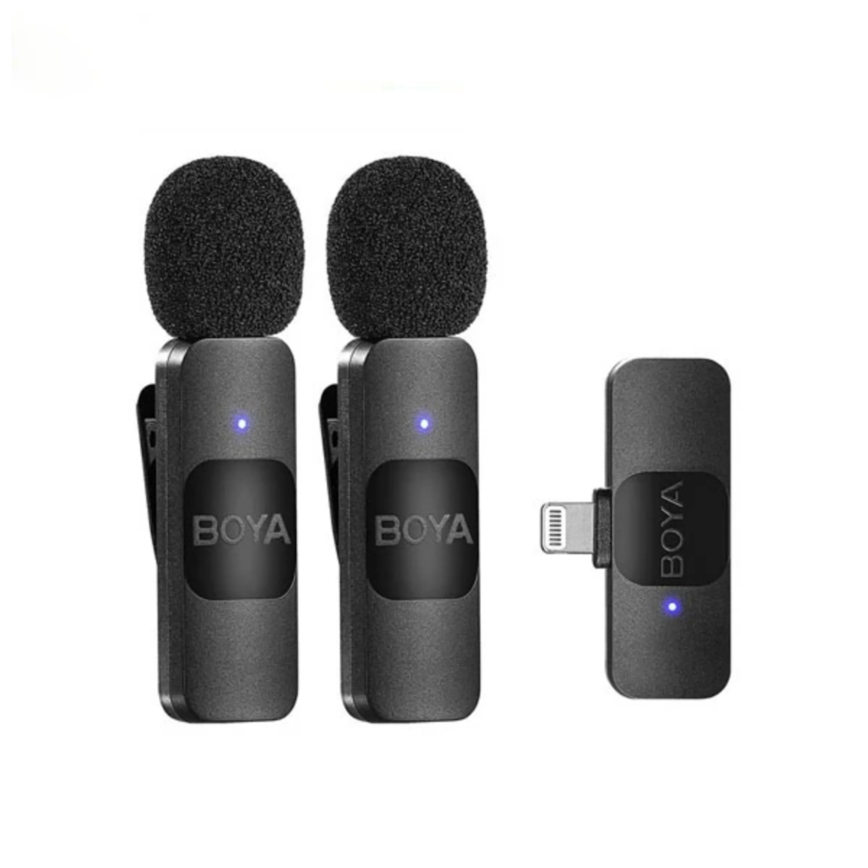 میکروفون یقه ای دو مخاطب لایتینیگ بویا مدل BY-V2