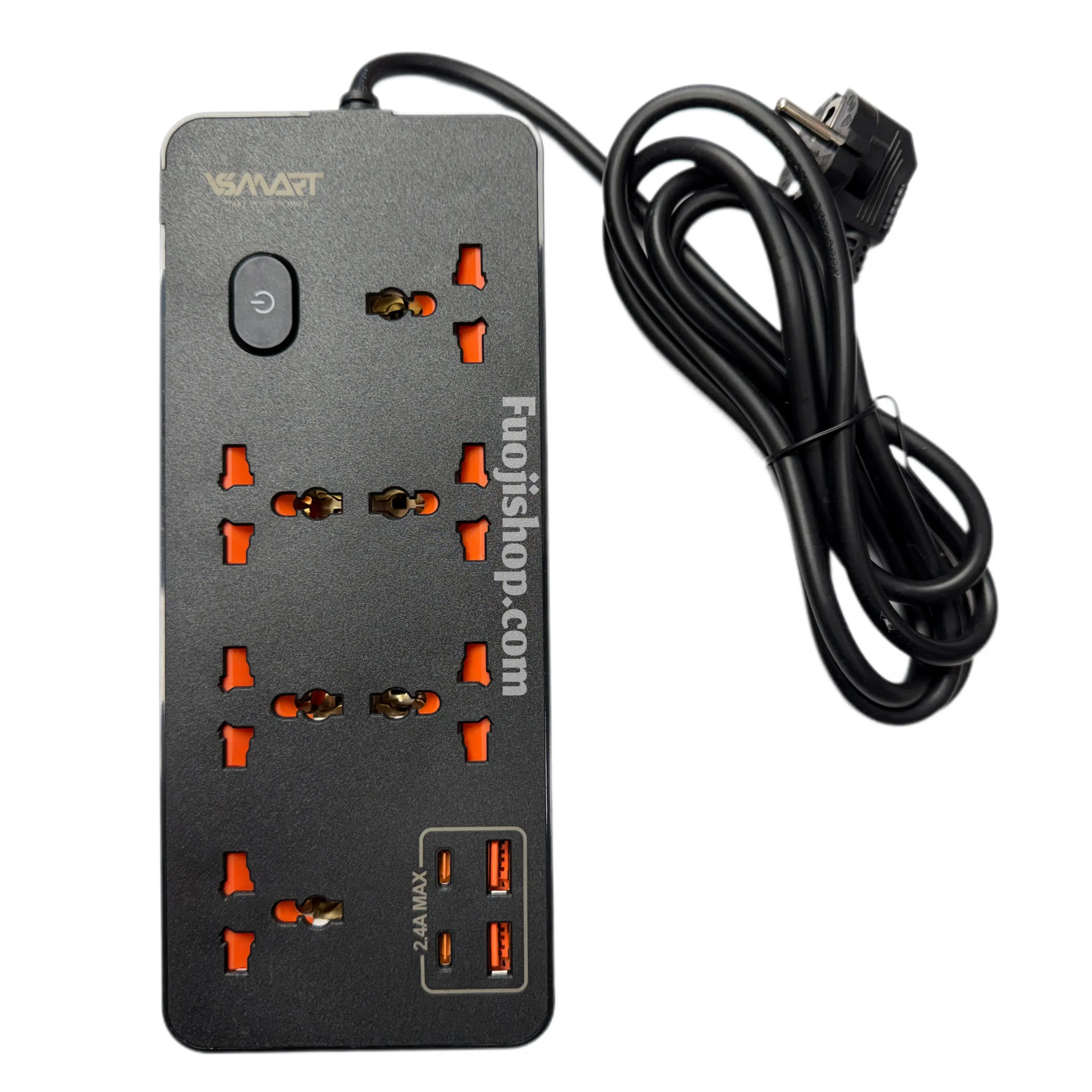 چندراهی برق 6 خانه با پورت تایپ سی و USB برند VSMART مدل WN05